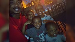 The attorney for Jacob Blake, Ben Crump, sent the following photo to Sara Sidner. Crump confirmed to Sara via text that it's a photo of Blake and his four sons. We do not know whether any of these boys were in the vehicle when Blake was shot and should not imply any of them were