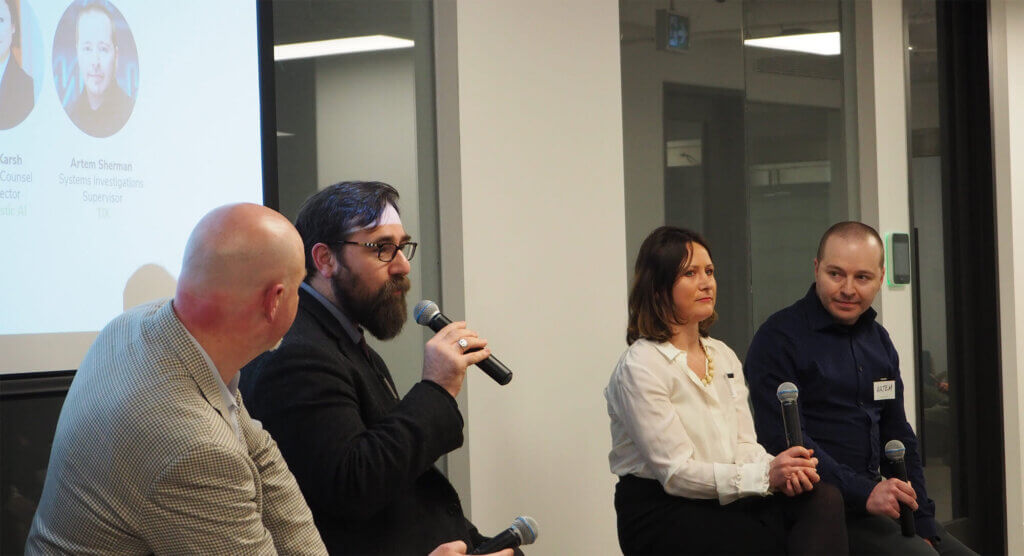 Risks and rewards of technological innovation 2 John daniele speaking during the risks and rewards of technological innovation debate at resolver