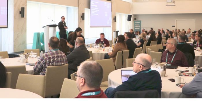 Ascend 2025: what security teams are really solving for 6 Jamie burr presenting resolver’s ai intake and triage for incident management to attendees at ascend 2025, highlighting new automation features.