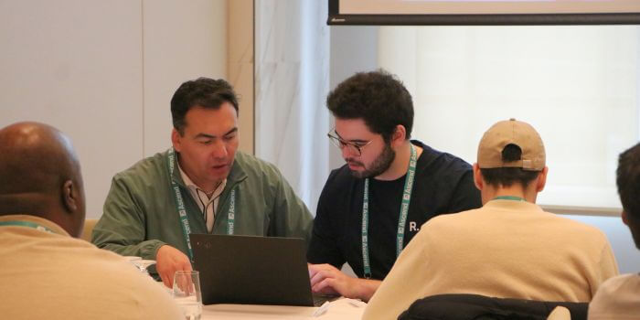 Ascend 2025: what security teams are really solving for 5 A resolver solution engineer assisting a corporate security and investigations customer with software questions during a breakout session at ascend 2025.